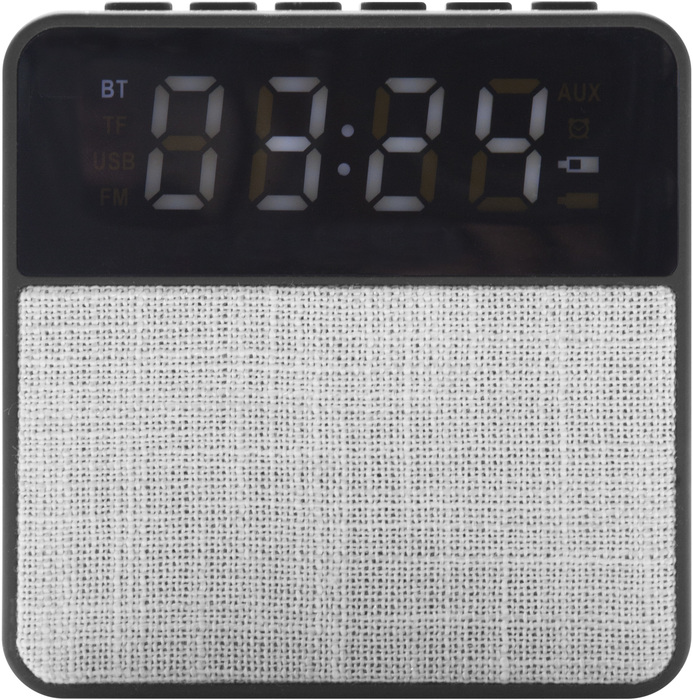 BOCINA, RELOJ Y RADIO CON CONCECTIVIDAD BLUETOOTH D046